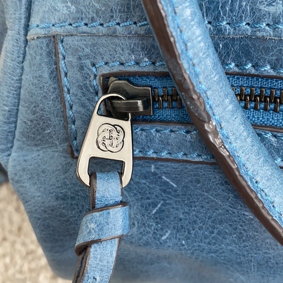 Elliott Lucca Medium Faro Distressed Leather Satchel Bag - Picture 3 of 16